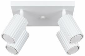 Šviestuvas lubų Sollux Karbon 4, GU10, 4 x 10 W, balta sp.