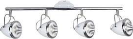 Šviestuvas lubų Spotlight Oliver 5109402, GU10, 3000 °K, 4 x 5.5 W, balta sp./chromo sp. / balta sp.