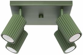 Šviestuvas lubų Sollux Karbon, GU10, 4 x 10 W, žalia sp.