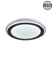 Šviestuvas plafonas Domoletti Gascony B2362-1-R, LED, 3000 - 6500 °K, 1 x 45 W, balta sp./juoda sp.