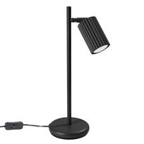 Darbo stalo šviestuvas Sollux Karbon, GU10, 10W, juoda sp./juoda sp.