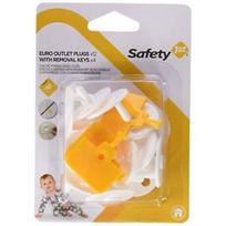 Apsauga elektros lizdui Safety 1st, balta sp./oranžinė sp., 12 vnt.