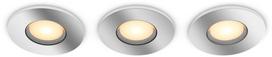 Išmanusis šviestuvas įleidžiamas Philips Hue Adore, GU10, 2200 - 6500 °K, 3 x 5 W, chromo sp.