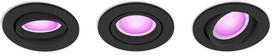 Išmanusis šviestuvas įleidžiamas Philips Hue Centura, GU10, 2000 - 6500 °K, 3 x 5.7 W, juoda sp.