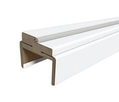 Durų stakta, 207 cm x 8 - 10 cm x 3.2 cm, balta sp.