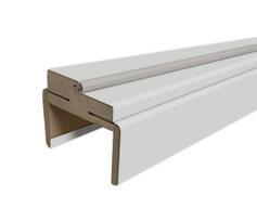 Durų stakta, 207 cm x 8 - 10 cm x 3.2 cm, pilka sp.