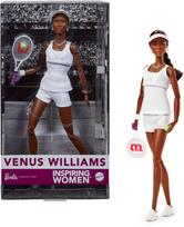 Lėlė su priedais Mattel Barbie Signature Venus Williams HRM49, 29 cm, balta sp.