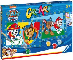 Tapymas pagal skaičius Ravensburger CreArt Paw Patrol, įvairių spalvų
