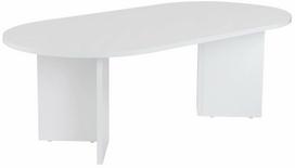 Kavos staliukas Nordure Sable, balta sp., 119 cm x 60 cm x 40 cm