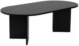 Kavos staliukas Nordure Sable, juoda sp., 60 cm x 119 cm x 40 cm