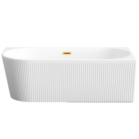 Vonia, laisvai pastatoma Invena Glamour, 170 cm x 80 cm x 58 cm, ovalas, balta sp.