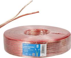 Laidas Logilink CA1078 Audio, Audio, 100 m, raudona sp./skaidri sp./vario sp.