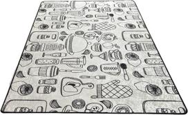 Kiliminis takas Conceptum Hypnose 882CHL3173, balta sp./juoda sp., 300 cm x 80 cm