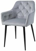 Valgomojo kėdė Juliet, juoda sp./pilka sp., 58 cm x 55 cm x 81 cm