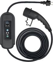 Elektromobilių įkrovimo laidas eLOAD Suko, type 2, 5 m, 3.7 kW, juoda sp.