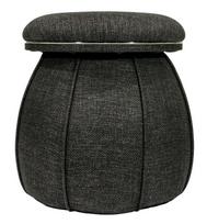 Pufas Kayoom Corin 125 COGDE-BLK, juoda sp./grafito sp., 51.5 cm x 51.5 cm x 55 cm