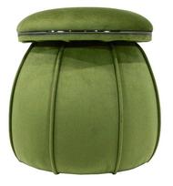 Pufas Kayoom Corin 125 COGDE-GRN, žalia sp./grafito sp., 51.5 cm x 51.5 cm x 55 cm