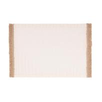 Stalo padėkliukas Domoletti Fringes KSKHLG-0152, 45 cm x 30 cm, Balta sp.