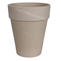 Gėlių vazonas Domoletti Terakota XL T-143-036-31-P, keramika, Ø 31 cm, pilka sp.