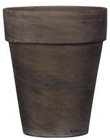 Gėlių vazonas Domoletti Basalt T-143-025-11-P, keramika, Ø 11 cm, tamsiai ruda sp.