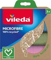 Šluostė, universali Vileda Mikrofibre, mėlyna sp./žalia sp./rožinė sp., mikropluoštas/polietileno tereftalatas (pet), 3 vnt.