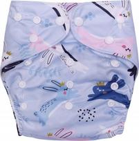 Daugkartinės sauskelnės Simed Bunnies, 39 cm x 17.9 cm, 3-15 kg