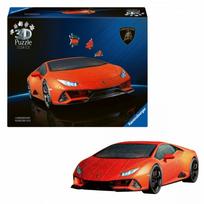 3D dėlionė Ravensburger Huracan Evo, 158 vnt., raudona sp.