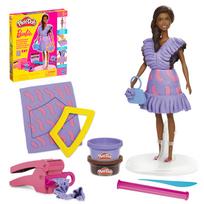 Plastilino rinkinys, su priedais Hasbro Play-Doh Barbie Fashionista Ruffles, įvairių spalvų