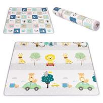 Žaidimų kilimėlis EcoToys Alphabet, 180 cm x 150 cm, įvairių spalvų