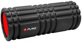 Masažo volelis Pure2Improve Ribbed Training Roller P2I840000, 33 cm, juoda sp.
