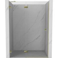 Dušo durys Mexen Lunar 834-135-000-50-00-L, 135 cm x 200 cm, aukso sp./grūdintas
