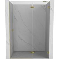 Dušo durys Mexen Lunar 834-135-000-70-00-P, 135 cm x 200 cm, aukso sp./grūdintas