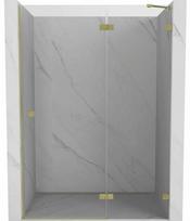 Dušo durys Mexen Lunar 834-135-000-55-00-P, 135 cm x 200 cm, brushed gold/grūdintas