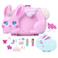 Figūrėlių rinkinys, su priedais Mattel Polly Pocket 2in1 Bunny Fun Compact, įvairių spalvų