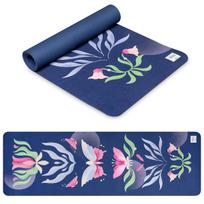 Kilimėlis fitnesui ir jogai Spokey The Bloom Mat, mėlyna sp., 183 cm x 61 cm x 0.4 cm