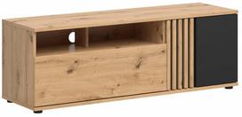 Televizoriaus spintelė Vabres, ruda sp./juoda sp., 135.5 cm x 40 cm x 46.5 cm