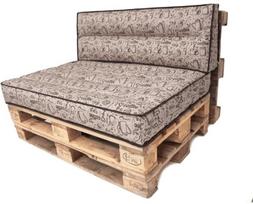 Lauko baldų pagalvių rinkinys Hobbygarden Tomek PTPBEK5, ruda sp./smėlio sp., 120 x 82 cm