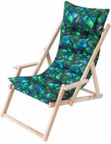 Lauko kėdė Hobbygarden Marlena LMANIL4, mėlyna sp./žalia sp., 101 cm x 53 cm x 94 cm