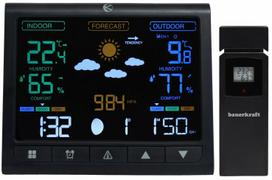 Meteorologinė stotelė su išoriniu jutikliu Bauerkraft G-967
