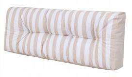 Lauko baldų pagalvė Hobbygarden Leo Long Back LEDEZP10, balta sp./kreminė sp., 40 x 120 cm