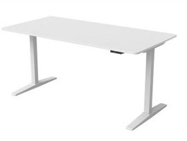 Rašomasis stalas reguliuojamo aukščio Kento, 160 cm x 80 cm, 75 cm, balta sp.