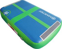 Gimnastikos čiužinys Master AirBlock, mėlyna sp./žalia sp., 100 cm x 60 cm x 20 cm