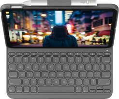 Klaviatūra planšetiniam kompiuteriui Logitech Slim Folio, Anglų (UK), pilka sp.