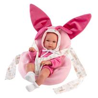 Lėlė - kūdikis su priedais Llorens Bimba 63506, 35 cm, rožinė sp.