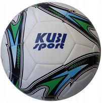 Futbolo kamuolys KUBIsport Goldshot, 5 dydis, mėlyna sp./balta sp./žalia sp.