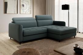 Kampinė sofa Gomsi Manhattan 38, tamsiai žalia sp., dešininė, 165 x 228 cm x 100 cm