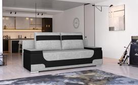 Sofa Area Sawana 21, Soft 11, juoda sp./pilka sp., 92 x 200 cm x 90 cm