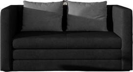 Sofa Neva Soro 100 & Soro 93, juoda sp., 70 x 132 cm x 65 cm