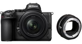 Sisteminis fotoaparatas Nikon Z5 + Nikkor Z 24-50mm f/4-6.3 + FTZ II Mount Adapter, juoda sp.