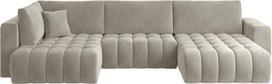 Kampinė sofa Bonito Sola 18, šviesiai ruda sp., dešininė, 170 x 340 cm x 92 cm